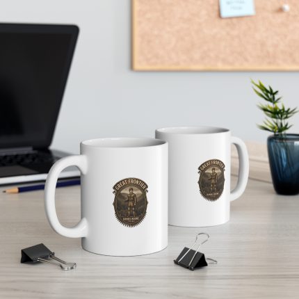 Great Frontier 11oz Coffee Mug — Vintage Daniel Boone Adventure Design