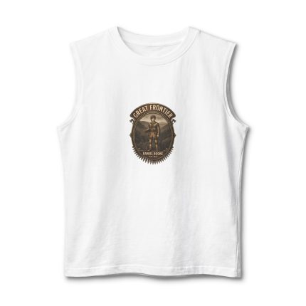 Great Frontier Vintage Cowboy Muscle Tank — Retro Western Graphic Tank Top