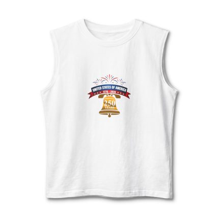 Liberty Bell 250th Anniversary Tank — Patriotic USA Celebration Muscle Tee