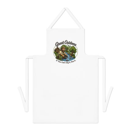 Apron — Great Outdoors Fishing & Camping Design ("If You Can't Dig It, Pass It")