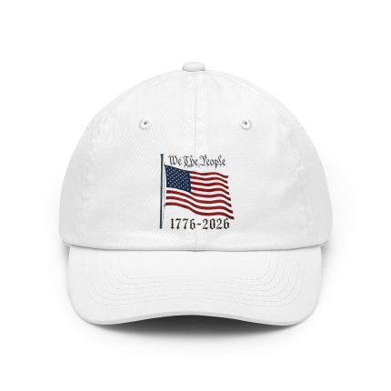 Patriotic Dad Hat – Embroidered 'We The People' American Flag 1776-2026 Cap